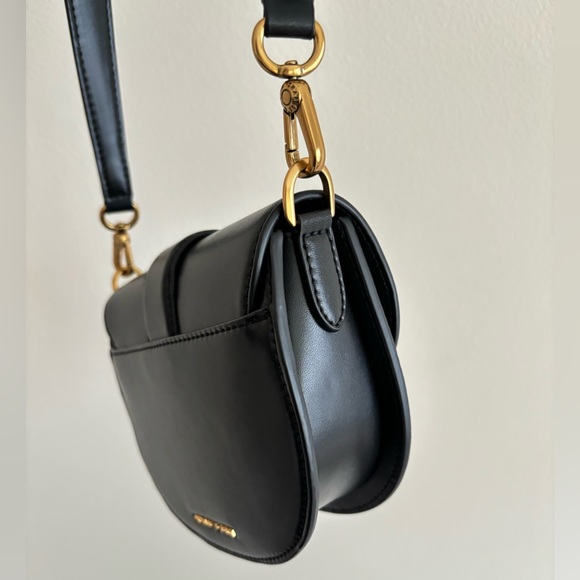Charles & Keith Mini Gabine Saddle Bag - Black - Picture 9 of 15